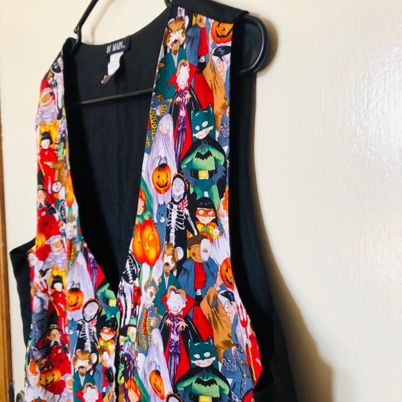 111 Main Pumpkin Halloween Vest Size Large - Picture 5 of 7